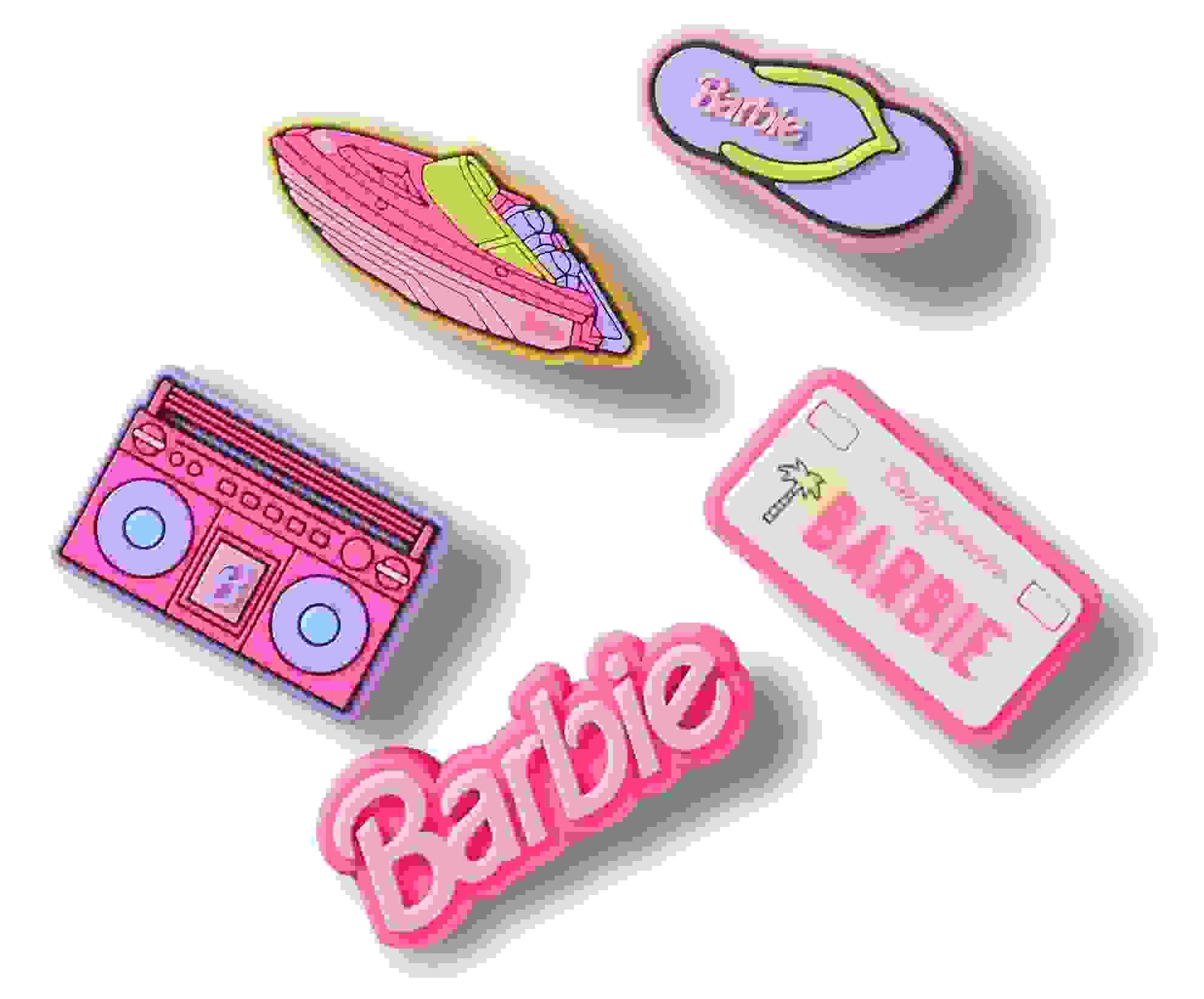 Crocs Barbie Retro Jibbitz 5PK Charms